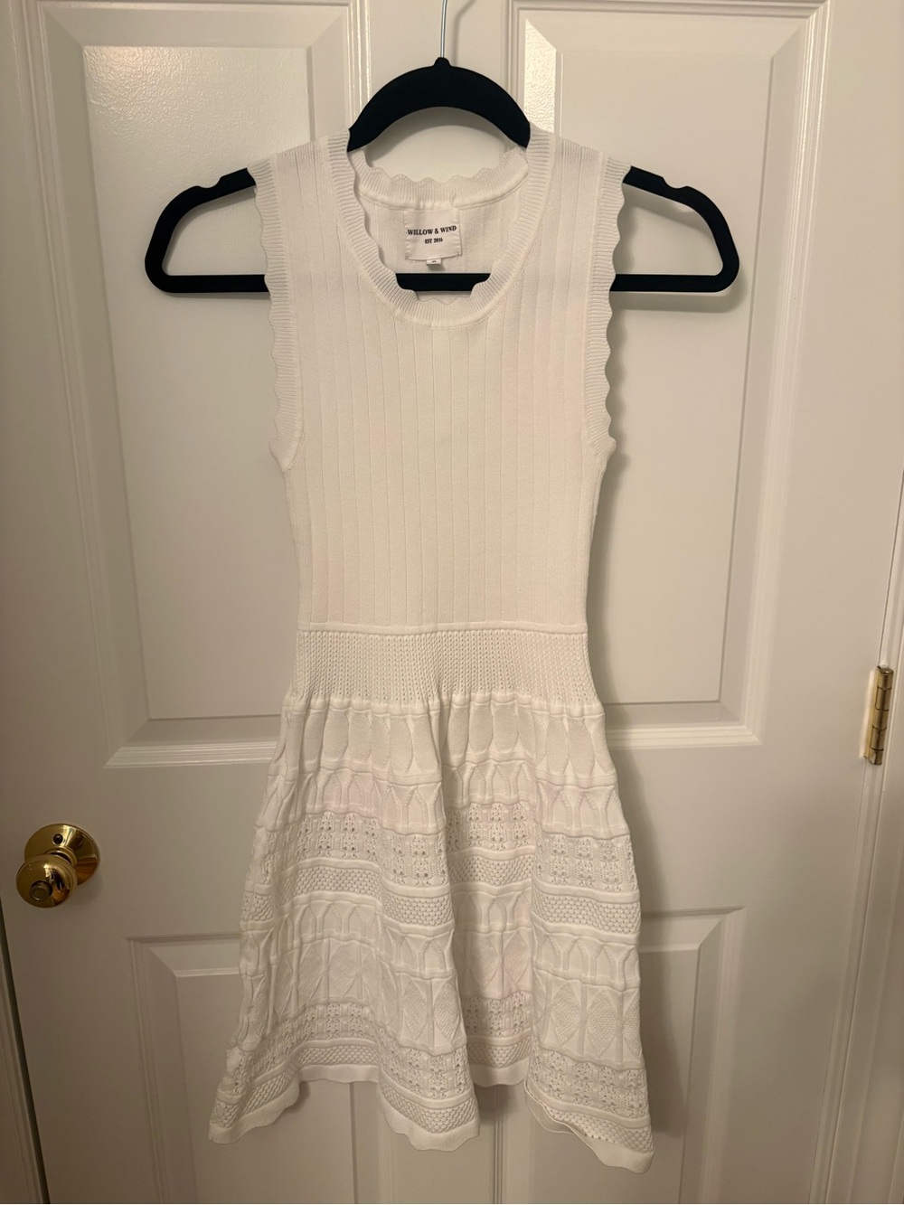 Willow and Wind White Sleeveless Dress